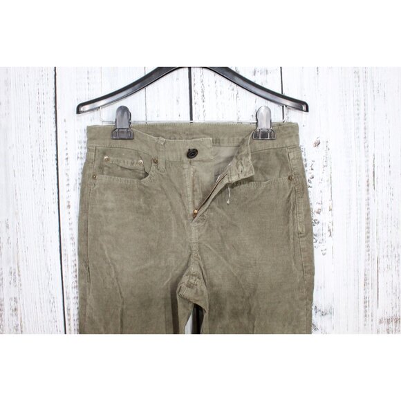 LL Bean BeanFlex Five Pocket Corduroy Pants Mid Rise Straight Leg 6 Reg - Picture 4 of 12